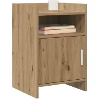 vidaXL Nachttafels 2 st Artisanaal eiken 40 x 36 x 60 cm Bewerkt hout
