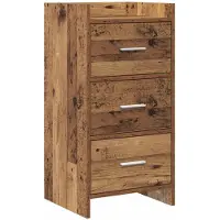 vidaXL Dressoir Oud hout 40 x 36 x 80 cm Bewerkt hout