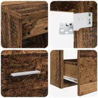 vidaXL Badkamermeubel Set 2 pcs Oud hout Bewerkt hout
