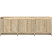 vidaXL TV Kast 130 x 33 x 47 cm Sonoma Eiken Bewerkt hout