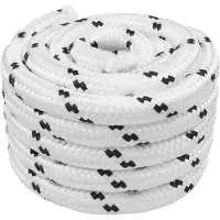 vidaXL Boottouw Wit 50 m Polyester