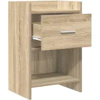 vidaXL Nachttafels Sonoma Eiken 40 x 30 x 60 cm Bewerkt hout