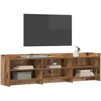 vidaXL TV Kast 168 x 33 x 47 cm Oud hout Bewerkt hout