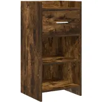 vidaXL Dressoir Gerookt eiken 40 x 36 x 80 cm Bewerkt hout