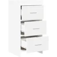 vidaXL Dressoir, wit, 40 x 36 x 80 cm, van houtvezel