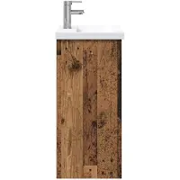 vidaXL Badkamermeubel Set Oud hout 61 x 40 x 84,5 cm Bewerkt hout