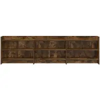 vidaXL TV-kast, 168 x 33 x 47 cm, gerookt eikenhout, houtvezel