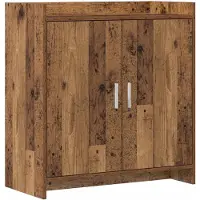 vidaXL Dressoir Oud hout 72 x 36 x 80 cm Bewerkt hout