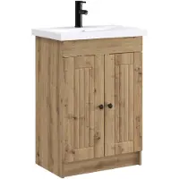 vidaXL Badkamermeubel Set Artisanaal eiken 56 x 37,5 x 81 cm