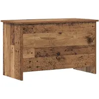 vidaXL Opbergkist met opslag Oud hout 80 x 40 x 50 cm Bewerkt hout