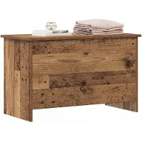 vidaXL Opbergkist met opslag Oud hout 80 x 40 x 50 cm Bewerkt hout