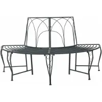 vidaXL Bank met 4 zitplaatsen, 160 x 80 x 89 cm, staal, zilverkleurig/grijs