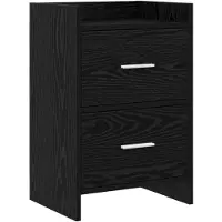 vidaXL Nachttafels Zwart eiken 40 x 30 x 60 cm Bewerkt hout
