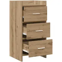 vidaXL Dressoir Artisan-Eik, 40 x 36 x 80 cm, houtvezel