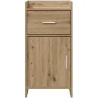 vidaXL Dressoir Artisanaal eiken 40 x 36 x 80 cm Bewerkt hout