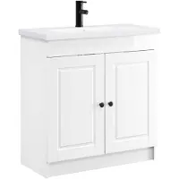 vidaXL Badkamermeubel Set Hoogglans Wit 78,5 x 37,5 x 81 cm