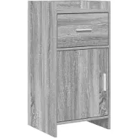 vidaXL Dressoir Grijs Sonoma 40 x 36 x 80 cm Bewerkt hout