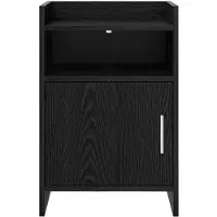 vidaXL Nachttafels Zwart eiken 40 x 36 x 60 cm Bewerkt hout