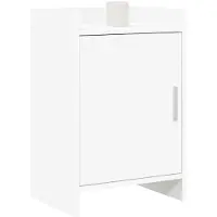 vidaXL Nachttafels 2 st Wit 40 x 30 x 60 cm Bewerkt hout