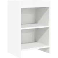 vidaXL Nachttafels Wit 40 x 30 x 60 cm Bewerkt hout