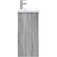 vidaXL Badkamermeubel Set Grijs Sonoma 61 x 40 x 84,5 cm Bewerkt hout