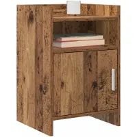 vidaXL Nachttafels 2 st Oud hout 40 x 36 x 60 cm Bewerkt hout
