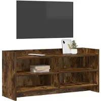 vidaXL TV Kast 100 x 33 x 47 cm Gerookt eiken Bewerkt hout