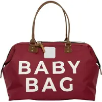 Bagmori Luiertas bruin / bordeaux / wit