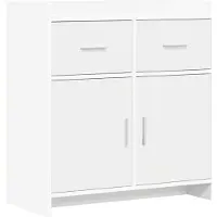 vidaXL Dressoir Wit 75 x 36 x 80 cm Bewerkt hout