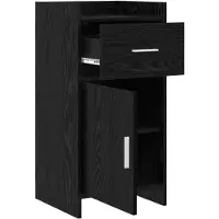 vidaXL Dressoir Zwart eiken 40 x 36 x 80 cm Bewerkt hout