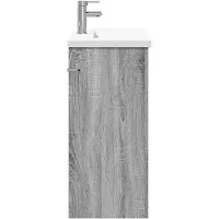 vidaXL Badkamermeubel Set Grijs Sonoma 81 x 40 x 84,5 cm Bewerkt hout