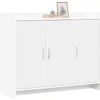 vidaXL Dressoir Wit 98,5 x 33 x 80 cm Bewerkt hout