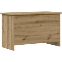 vidaXL Opbergkist Artisanaal eiken 80 x 40 x 50 cm Bewerkt hout