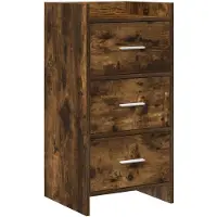 vidaXL Dressoir Gerookt eiken 40 x 36 x 80 cm Bewerkt hout