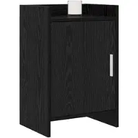 vidaXL Nachttafels 2 st Zwart eiken 40 x 30 x 60 cm Bewerkt hout