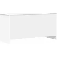 vidaXL Opbergkist met opslag Wit 100 x 40 x 50 cm Bewerkt hout