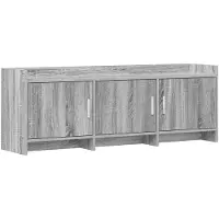 vidaXL TV Kast 130 x 33 x 47 cm Grijs Sonoma Bewerkt hout