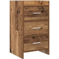 vidaXL - Nachttafels - Oud - hout - 40 - x - 36 - x - 70 - cm - Bewerkt - hout