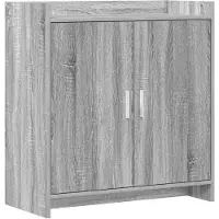 vidaXL Dressoir Grijs Sonoma 72 x 36 x 80 cm Bewerkt hout