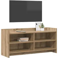 vidaXL TV Kast 100 x 33 x 47 cm Artisanaal eiken Bewerkt hout