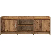 vidaXL TV Kast 130 x 33 x 47 cm Oud hout Bewerkt hout