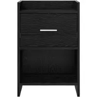 vidaXL Nachttafels Zwart eiken 40 x 30 x 60 cm Bewerkt hout