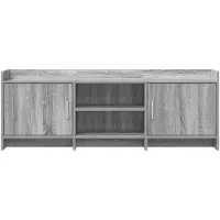 vidaXL TV Kast 130 x 33 x 47 cm Grijs Sonoma Bewerkt hout