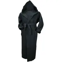 Artg Dames/Dames Robezz Wafel ochtendjas met capuchon (Zwart)