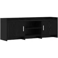 vidaXL TV Kast 130 x 33 x 47 cm Zwart eiken Bewerkt hout