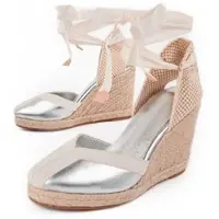 Montevita Espadrilles Met Een Sleehak Balenci2 Zilver