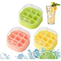 OEM VHV - IJsblokjesvorm - PVC-coating in de vorm van een kat, met 9 vakken - inclusief deksel, gemakkelijk te vullen, morsvrij - geschikt voor whisky, cocktails, ijskoffie en feestjes