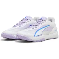 Puma Accelerate Turbo 5 handbalschoenen voor Dames, Blauw/Wit, Maat 44