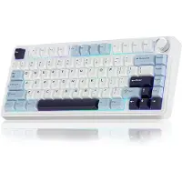 EPOMAKER x AULA F75 - Licht Blauw - Mechanisch Draadloos Toetsenbord - RGB - 75% - Qwerty - Gaming Keyboard - Reaper Switch