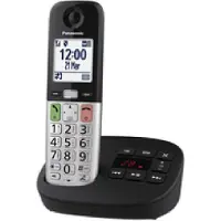 Panasonic KX-TGU430EXB DECT Telefoon met Groot Display/Toetsen - Zwart/zilver
